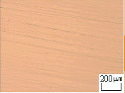加工面の顕微鏡写真　改善前